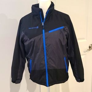 Free country waterproof Jacket with lots of zippered pockets, and extra pocket